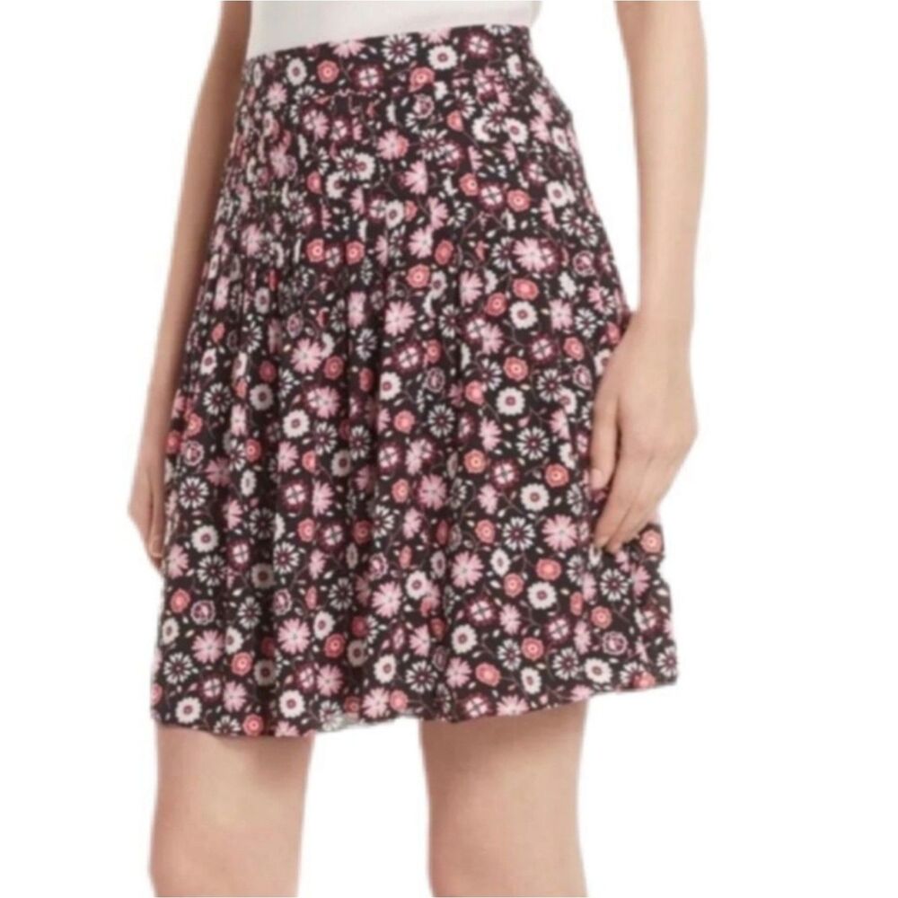 Kate Spade New York Floral Pleated A Line Skirt Size 8